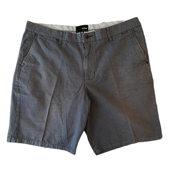 Hurley Men's Shorts Gray Pinstriped Size 40 Style# MWS0000780 - Picture 1 of 7